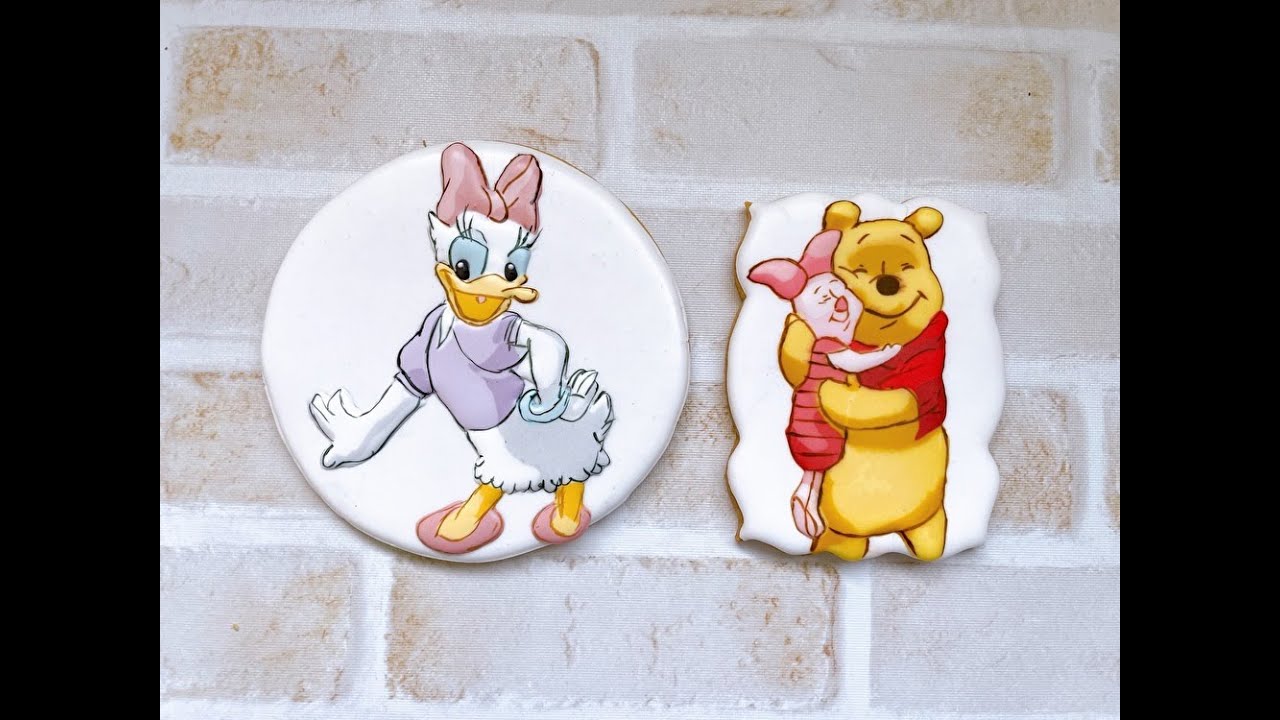 ディズニーキャラクターのアイシングクッキー 生徒様作品 Disney Character Icing Cookie Youtube