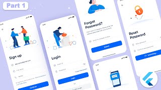 Flutter UI Tutorial | Login & Sign Up Page UI Design + Animation | part 1