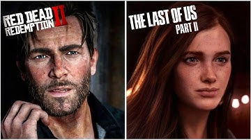 The Last of Us 2 vs Red Dead Redemption 2 - Physics and Details Comparison