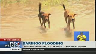 Lake Baringo overflows, cuts off Marigat-Chemoligot highway