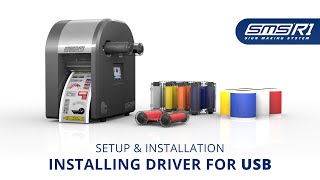 SMS-R1 | Installing the printer driver for USB