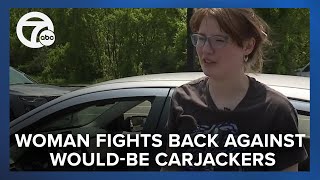 Woman makes bold move after wouldbe carjackers pistolwhip her