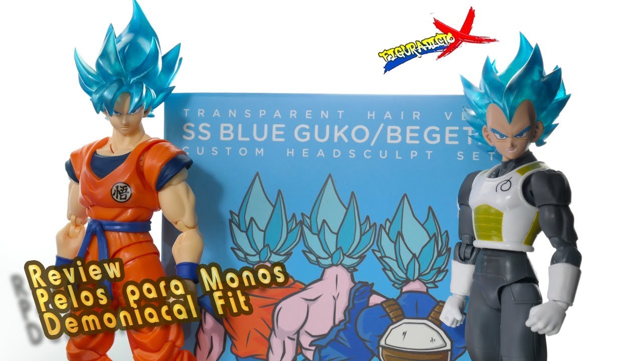 Demoniacal fit SSJ blue custom headsculpt head and hair set