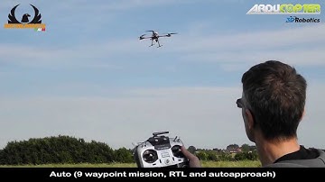 ArduCopter V2.9.1.3 - "Tarot FY650" with "VR-Brain V4" FC (first test at the airfield)