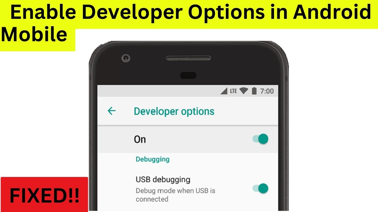 How To Enable Developer Options in Android Mobile - YouTube