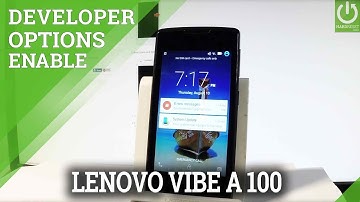 Activate Developer Options LENOVO Vibe A - Allow USB Debugging