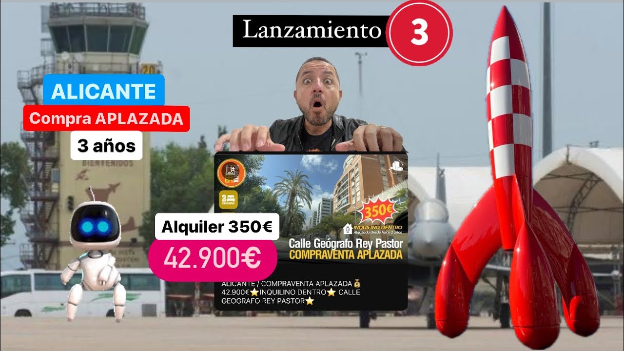 ✅  VENDIDO  ✅ALICANTE / 20.000€ / COMPRA APLAZADA💰42.900€⭐️ RENTA 350€ 📊 C/  GEOGRAFO REY PASTOR