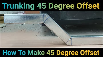 Trunking 45 Degree offset | Trunking 45 Degree Bend | trunking offset | How to make trunking 45 bend