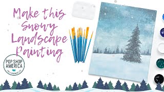 Snowy Landscape Painting Tutorial