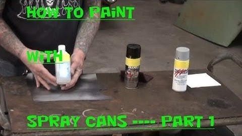 HOW TO Spray Can Paint-Tech Tips And Tricks-Part 1