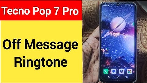 How to turn off message ringtone, Tecno Pop 7 Pro me message sound band kaise karen, message problem