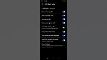 how to put unknown number to blacklist on Huawei mate 20 pro