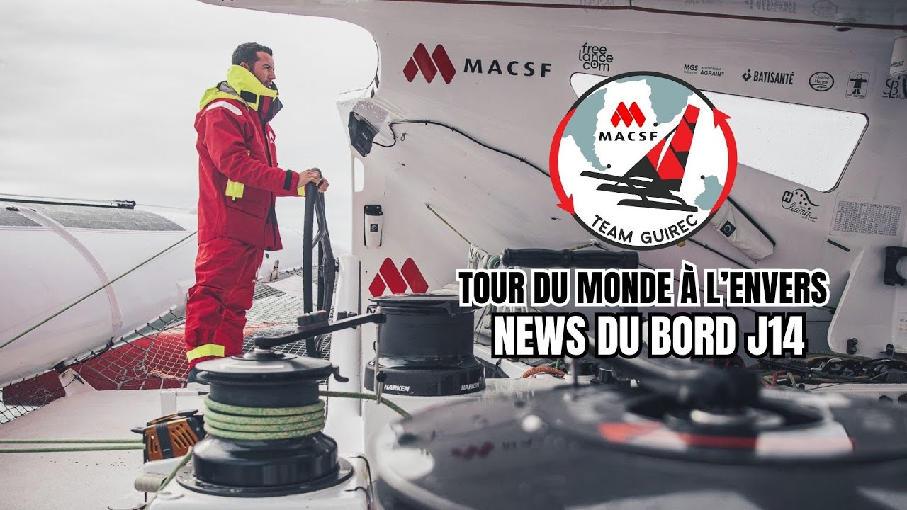 ⁣Tour du monde à l'envers : news du bord J14