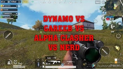 DYNAMO VS. GAREEB VS. ALPHA CLASHER VS. N.E.R.D PUBG MOBILE | FUNNY FAN FIGHT😂😂