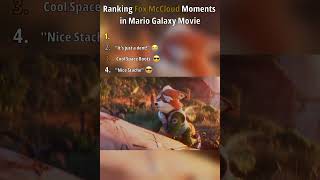 Ranking Fox McCloud Moments in Mario Galaxy Movie #ranking #funny #shorts