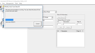 ADAM 4572 Autoscan Modbus RTU slaves