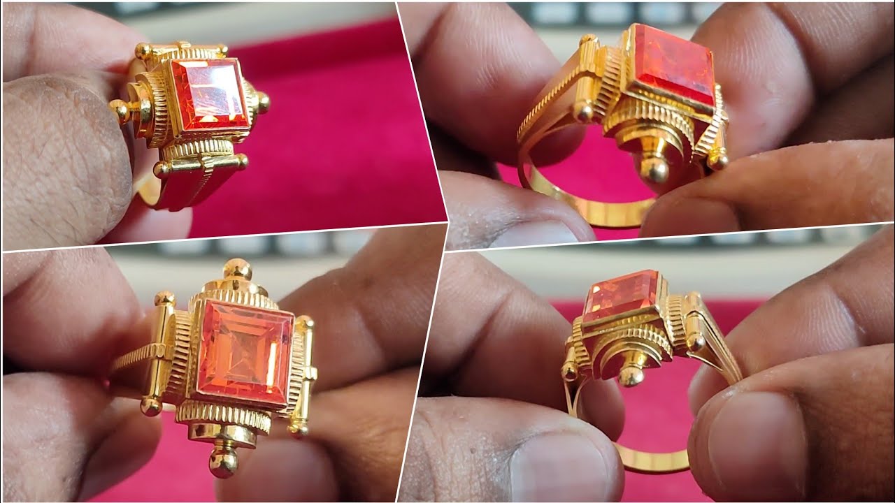 Chhatrapati Shivaji Maharaj Golden Color Rajmudra Ring - Buy Online Now