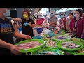 又大塊又厚的鱈魚是交貨給餐廳等級的  台中水湳市場  海鮮叫賣哥阿源 Taiwan seafood auction