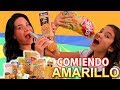 COMIENDO SOLO COLOR AMARILLO, TEEN VS MOM | AnaNana Toys