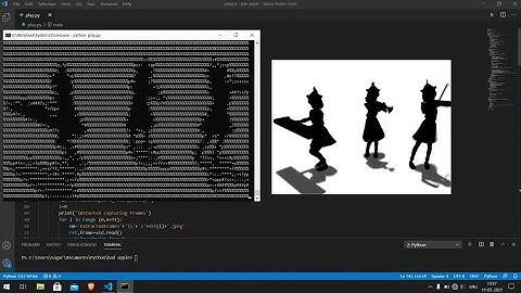 Playing Bad Apple on Command Line | ASCII Art | Python