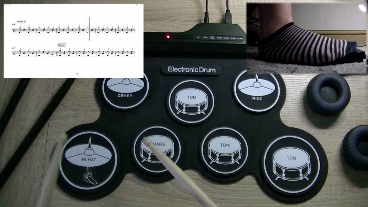 Gangsta's Paradise | Coolio | Electronic Drum pad cover | Tomplay | Beginner