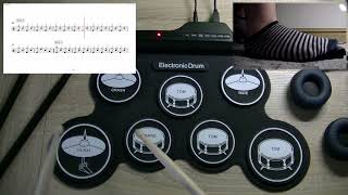 Gangsta's Paradise | Coolio | Electronic Drum pad cover | Tomplay | Beginner screenshot 2