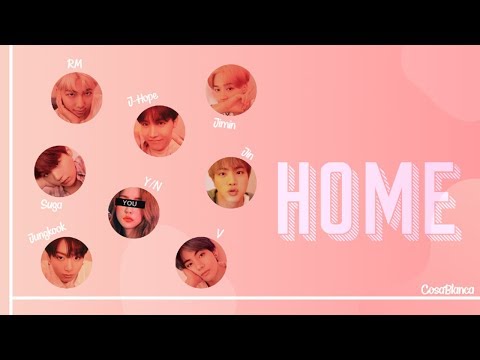 BTS HOME 8 Members Ver Color Coded Lyrics Han Rom Eng