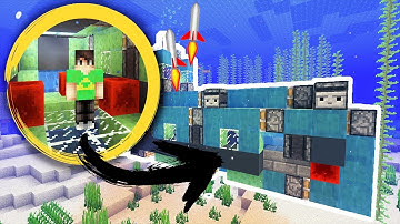 WORKING SUBMARINE in Minecraft! | Java + Bedrock Tutorial