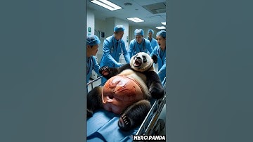 Pregnant Panda rescued by doctors from city road #humanity #rescueanimals  #veterinary #animals