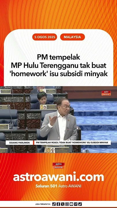 PM tempelak MP Hulu Terengganu tak buat 'homework' isu subsidi minyak