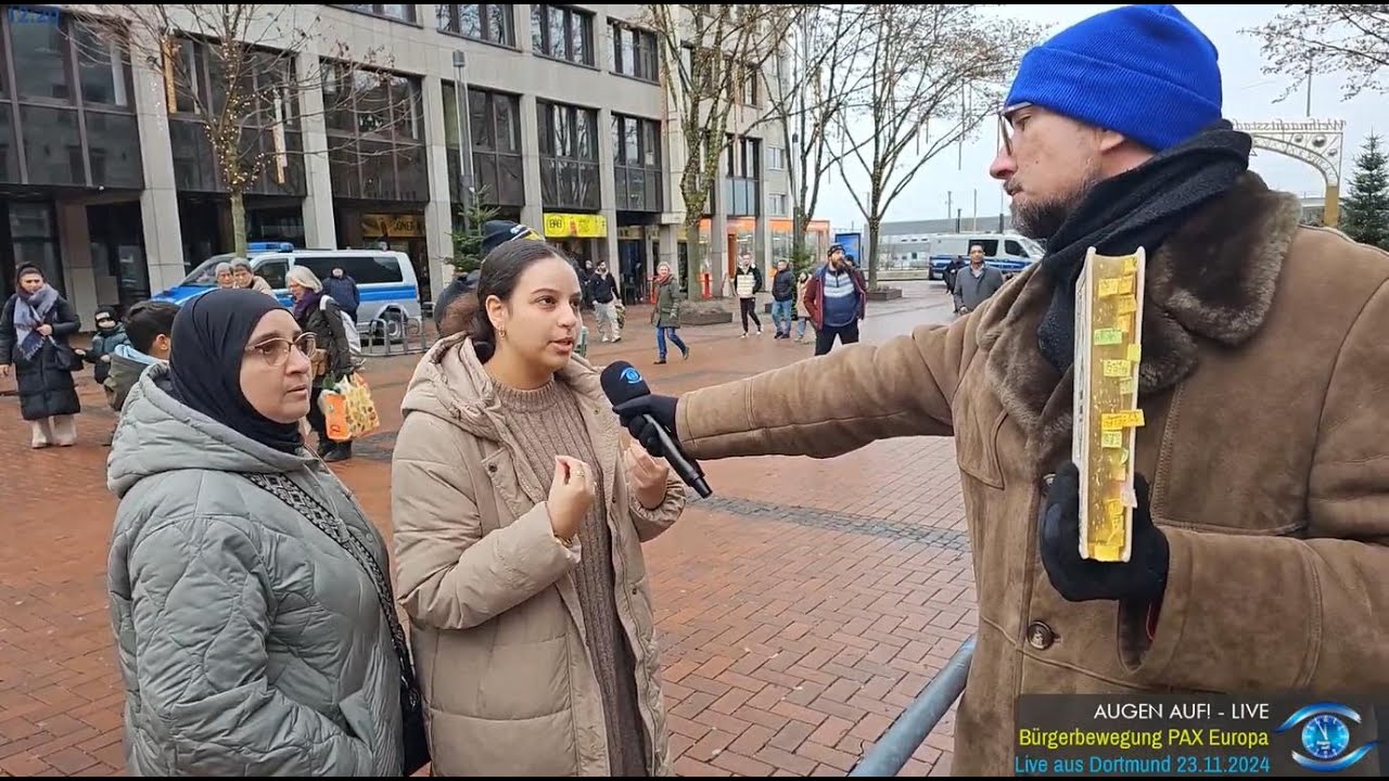 BPE Kundgebung Live aus Dortmund am 23.11.2024 - Aufklärung über den Politischen Islam - PAX Europa
