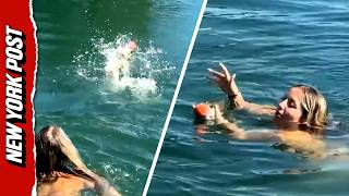 Hilarious Moment Fish Joins Dog's Game of Fetch screenshot 4