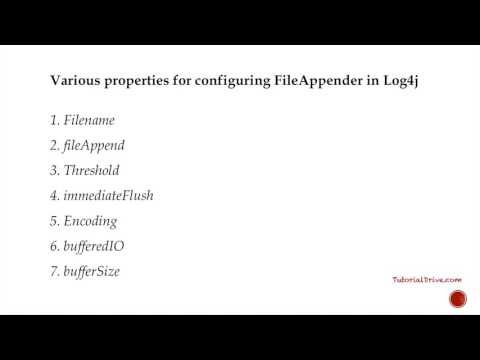 Log4j File appender
