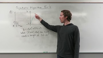 College Algebra 1.04 Quadratic Algorithm Examples