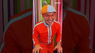 🔵🟠Freeze Dance With Blippi!🕺🥶🪩 | Blippi | Moonbug Kids - Back To School #shorts