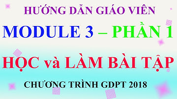 HƯỚNG DẪN GIÁO VIÊN HỌC và TRẢ LỜI MODULE 3 | TẤT CẢ CÁC MÔN | PHẦN 1 | CT GDPT 2018 | 365dha