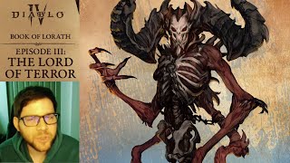 Diablo IV | Book of Lorath - Lord of Terror | Reaction to the Story of Diablo 1 \& 2