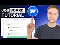 Creating a Job Board in Webflow in 5 Minutes | User-Generated Job Postings Tutorial 💪
