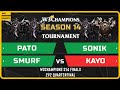 WC3 - W3Champions S14 Finals - 2v2 Quarterfinal: PaTo &amp; Smurf vs Sonik &amp; Kayo