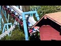 Busch Gardens Williamsburg: Alpengeist passing under the bridge (April 13th 2024)