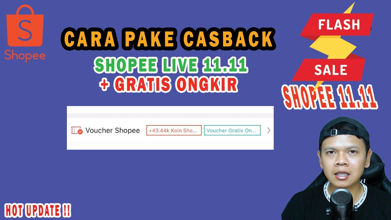 TUTORIAL CARA PAKE PROMO BESAR SHOPEE 11.11 GRATIS ONGKIR + CASBACK  TAHUN INI ||| SHOPEE LIVE |