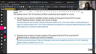 AP Stat 4 1 Day 2 CYU Other Sampling Methods part 1