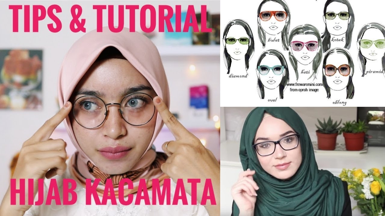 Tips dan Tutorial Hijab  Menggunakan Kacamata YouTube