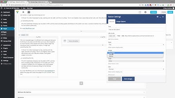 Add a button to the page with Visual Composer