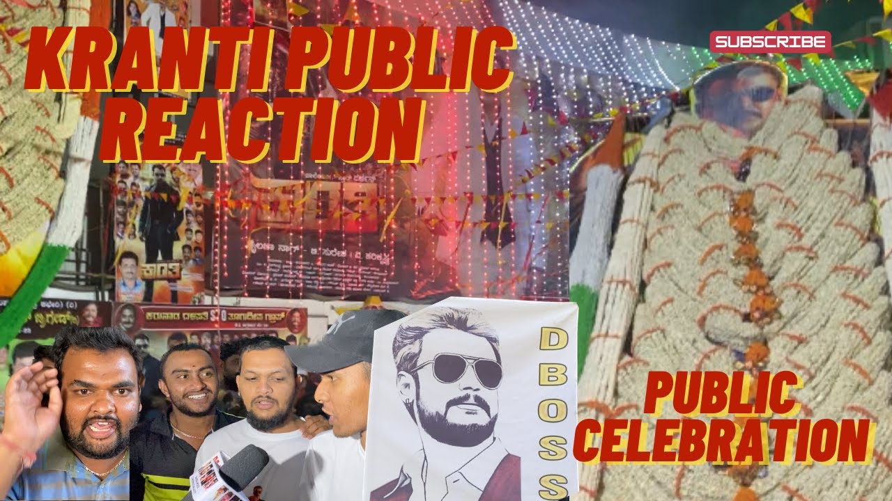 Kranti First day first show review ❤️ | fans festival ❤️| full video | Mr in kannada 