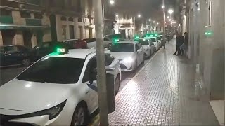 La parada de taxis de Ejército Español, de guardia todas las noches