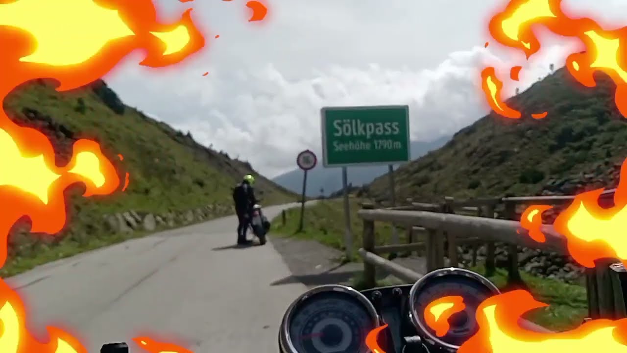 Benelli Imperiale 400 ... in the Alps