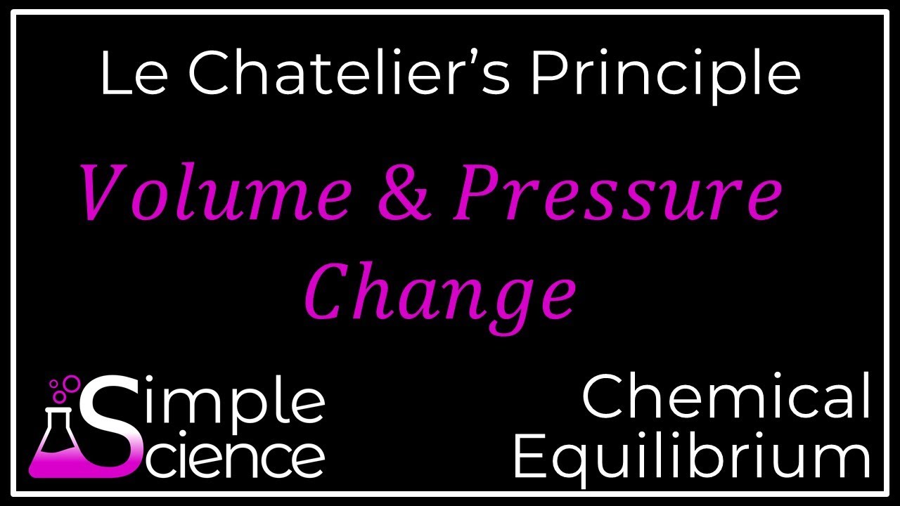 Le Chatelier's Principle - Volume and Pressure Change - YouTube