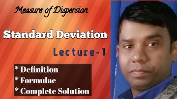 Standard Deviation (Lecture-1) I Measure of Dispersion By Rambabu Yadav