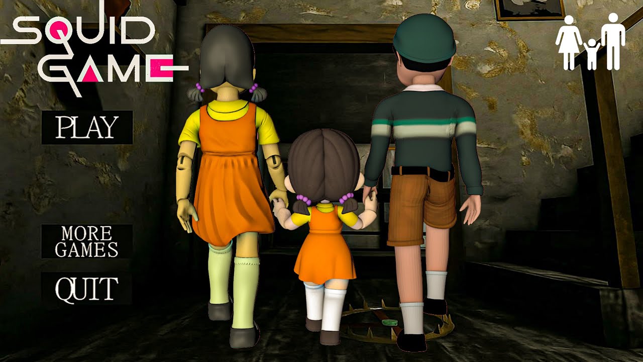 Playing as SQUID DOLL vs BALLERINA CAPPUCCINA vs TUNG TUNG SAHUR vs Team FAMILY in Granny House